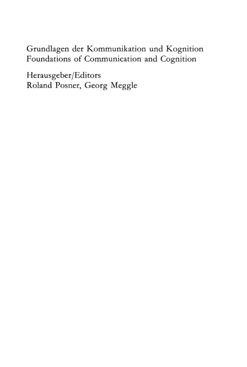 Cover image for book Signs, Search and Communication