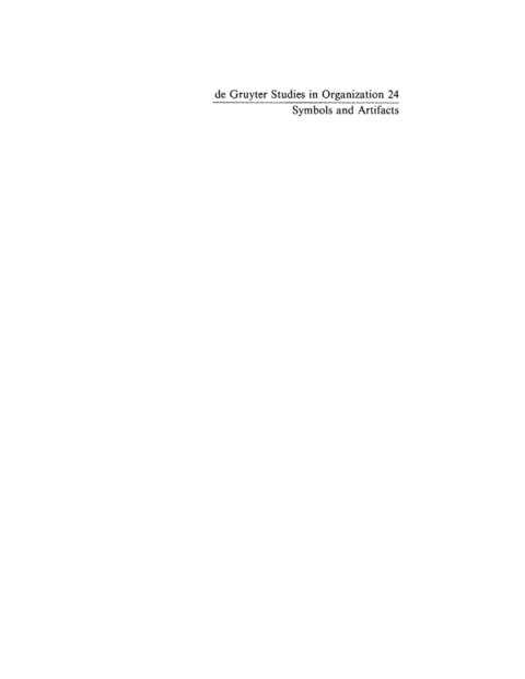Cover image for book Symbols and Artifacts