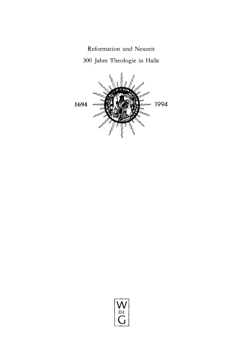 Cover image for book Reformation und Neuzeit