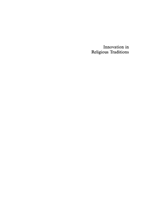 Cover image for book Innovation in Religions Traditions
