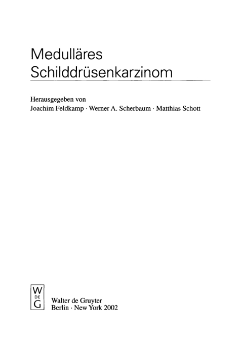 Cover image for book Medulläres Schilddrüsenkarzinom