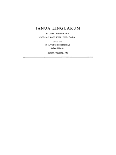 Cover image for book The Syntax of the Simple Sentence in Proto-Germanic