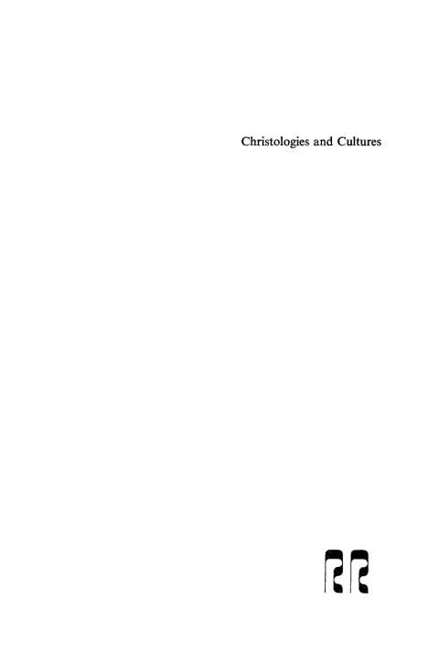 Cover image for book Christologies and Cultures