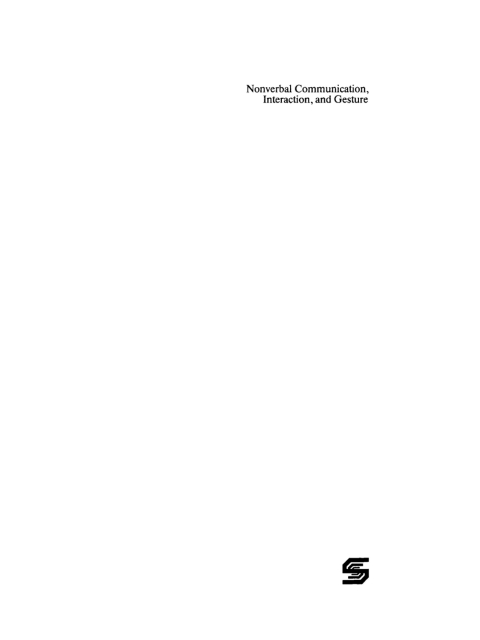 Cover image for book Nonverbal Communication, Interaction, and Gesture