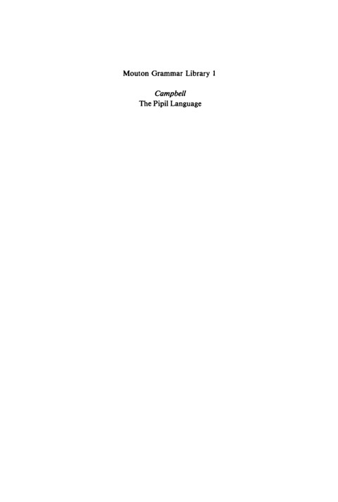 Cover image for book The Pipil Language of El Salvador