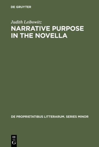 Narrative Purpose in the Novella