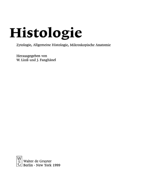 Cover image for book Histologie