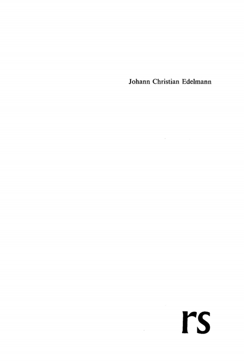 Cover image for book Johann Christian Edelmann