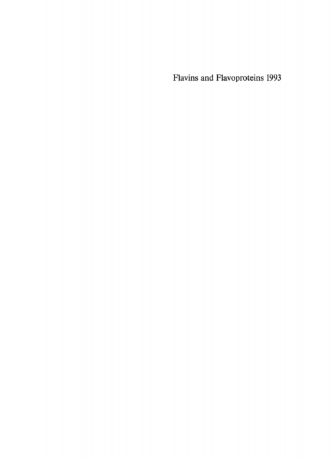 Cover image for book Flavins and Flavoproteins 1993