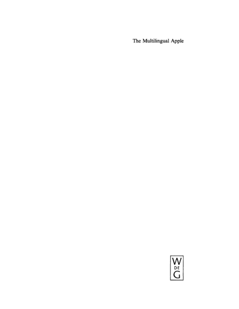 Cover image for book The Multilingual Apple