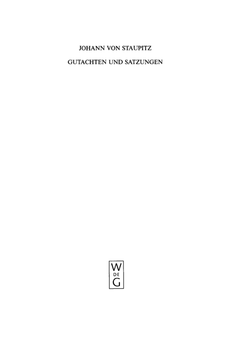 Cover image for book Gutachten und Satzungen