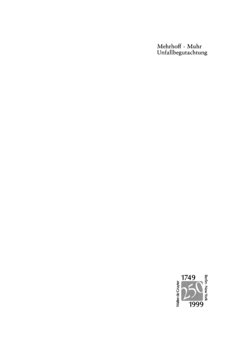 Cover image for book Unfallbegutachtung