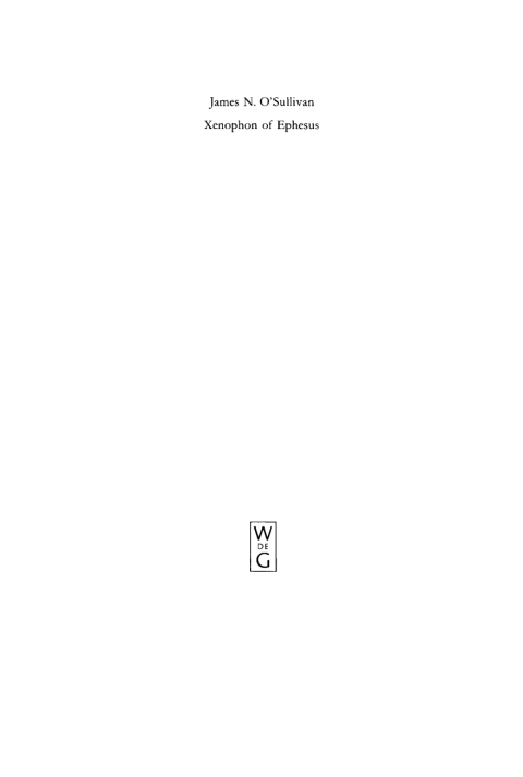 Cover image for book Xenophon of Ephesus