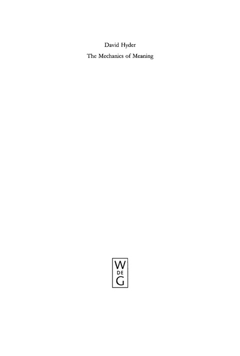 Cover image for book The Mechanics of Meaning