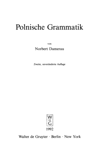 Polnische Grammatik