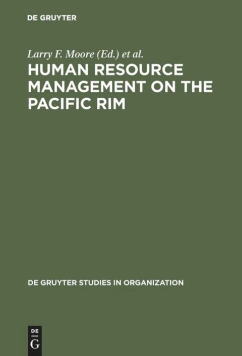 Cover image for book Human Resource Management on the Pacific Rim