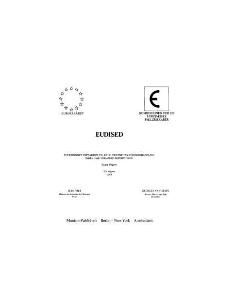 Cover image for book Eudised