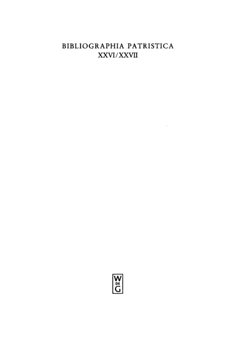 Cover image for book Die Erscheinungen der Jahre 1981 und 1982