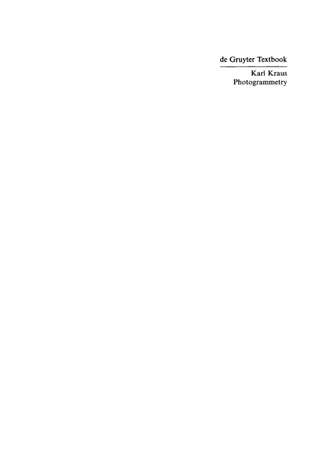 Cover image for book Photogrammetry