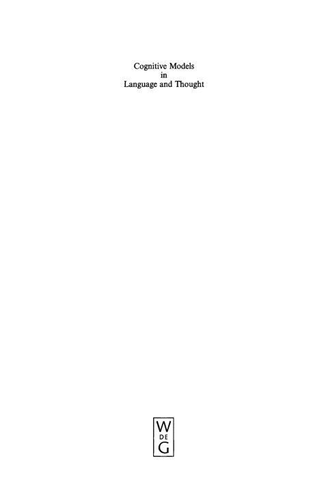 Cover image for book Cognitive Models in Language and Thought