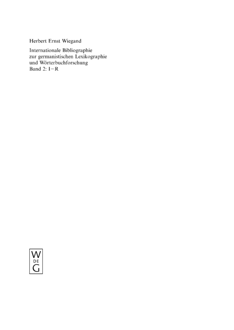 Cover image for book I-R