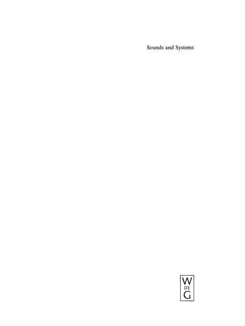 Cover image for book Sounds and Systems