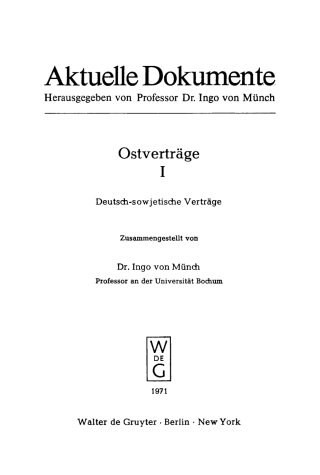 Deutsch-sowjetische Verträge