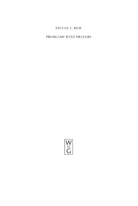 Cover image for book Problems with Prayers