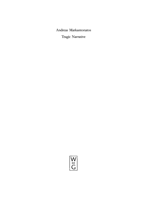 Cover image for book Tragic Narrative