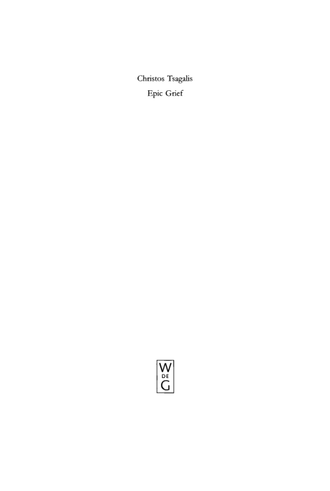 Cover image for book Epic Grief
