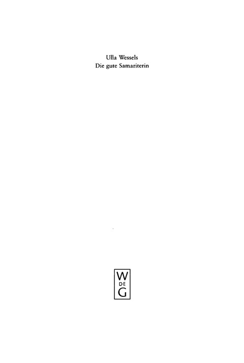 Cover image for book Die gute Samariterin