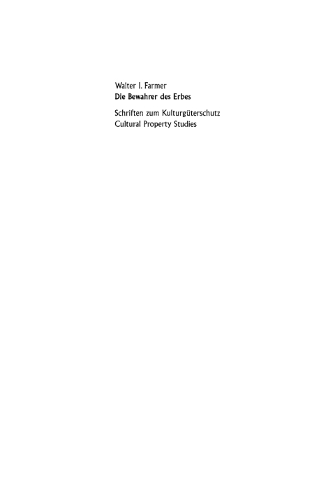 Cover image for book Die Bewahrer des Erbes
