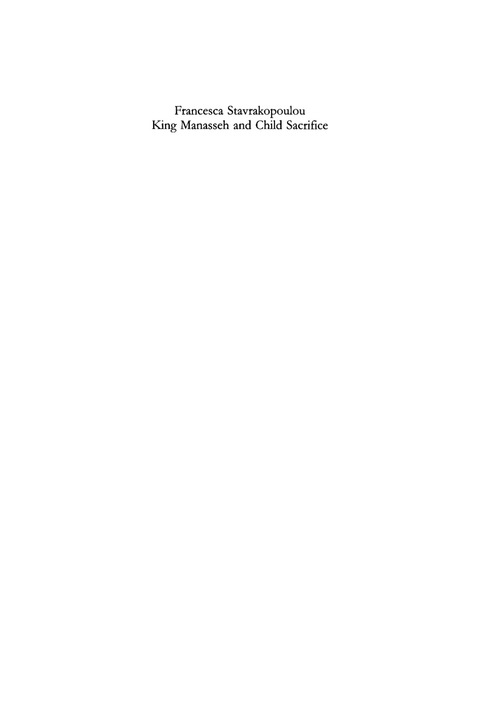 Cover image for book King Manasseh and Child Sacrifice