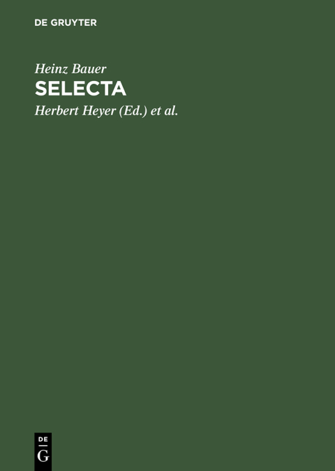 Cover image for book Selecta