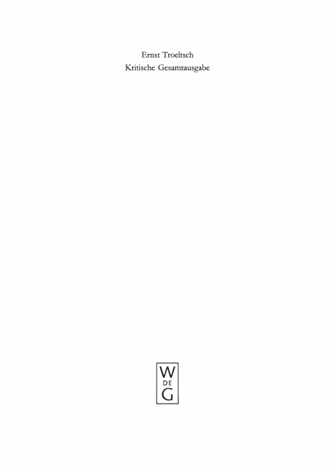 Cover image for book Der Historismus und seine Probleme