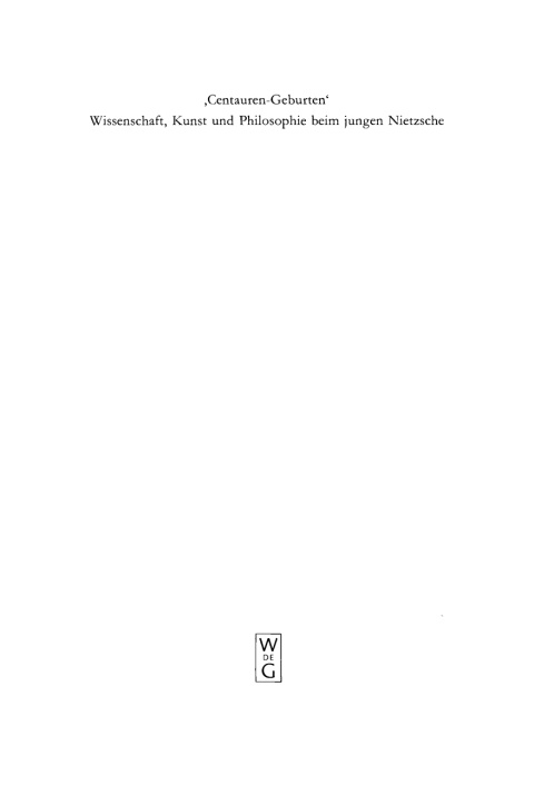 Cover image for book Centauren-Geburten