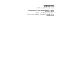 صورة الغلاف: Volume 1: Morphology and Systematics (Archostemata, Adephaga, Myxophaga, Polyphaga partim) 1st edition 9783110171303