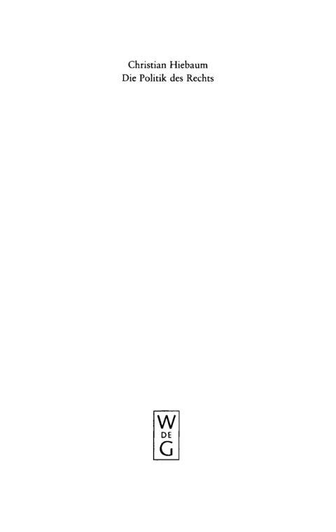 Cover image for book Die Politik des Rechts