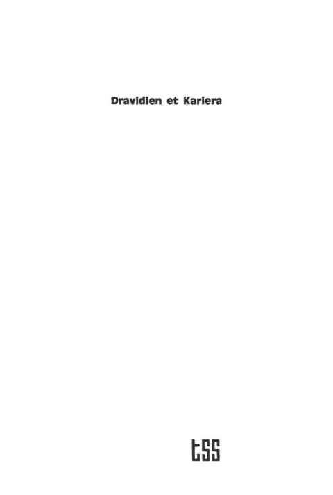 Cover image for book Dravidien et Kariera