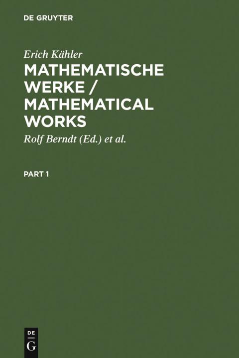 Cover image for book Mathematische Werke / Mathematical Works