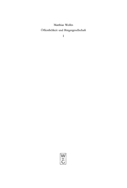 Cover image for book Öffentlichkeit und Bürgergesellschaft
