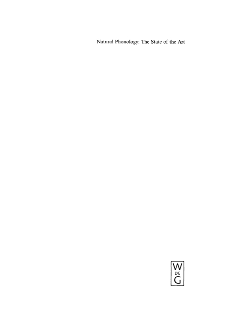 Cover image for book Natural Phonology