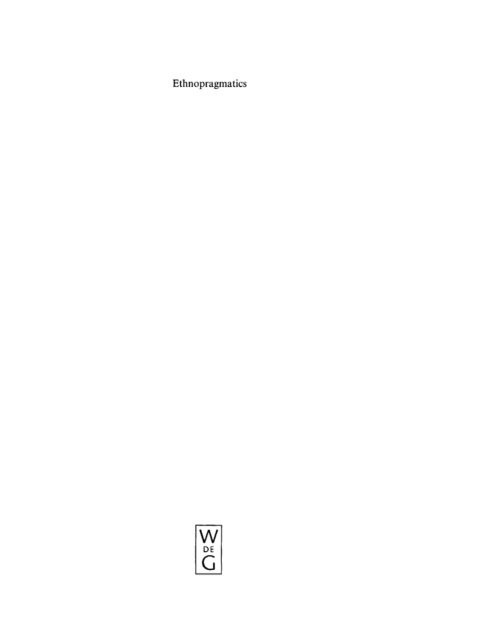 Cover image for book Ethnopragmatics