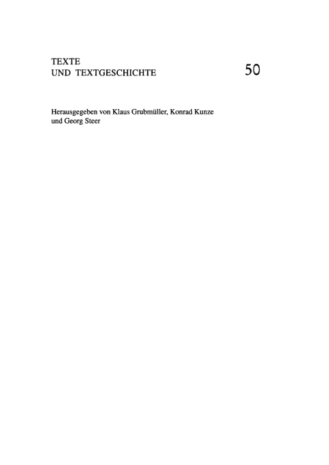 Cover image for book Der deutsche ›Macer‹ (Vulgatfassung) – Mit einem Abdruck des lateinischen Macer Floridus ›De viribus herbarum‹