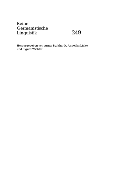 Cover image for book Politische Sprachberatung als Symbiose von Linguistik und Sprachkritik