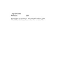 Cover image: Zwischen Grammatik und Lexikon 1st edition 9783484303904
