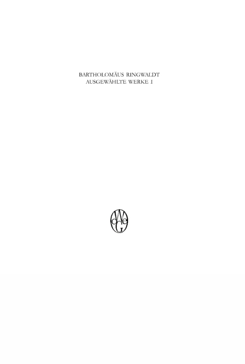 Cover image for book Ausgewählte Werke