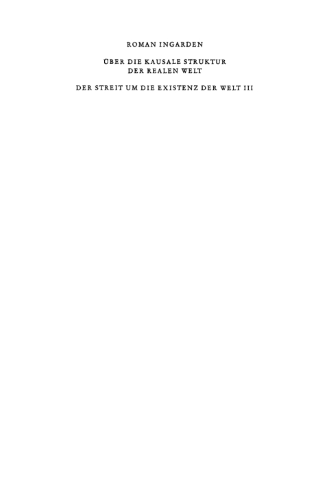 Cover image for book Über die kausale Struktur der realen Welt