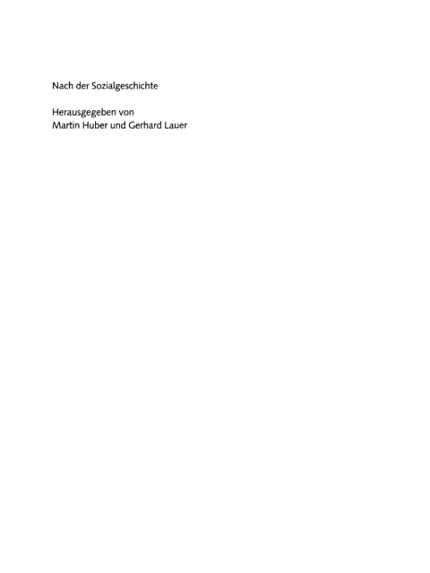 Cover image for book Nach der Sozialgeschichte
