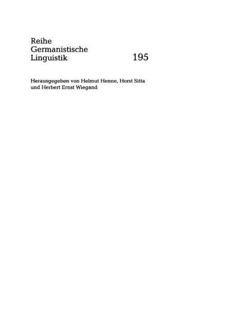 Cover image for book Negation und Interrogation
